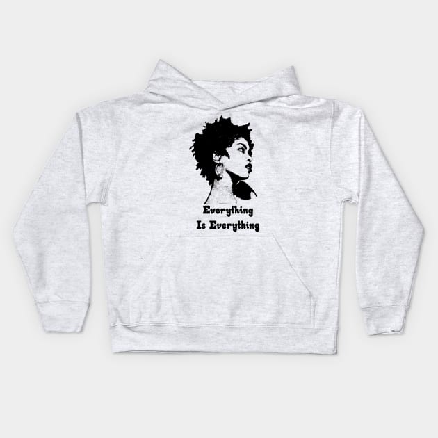 Lauryn Hill Everything Is Everything Kids Hoodie by LMW Art